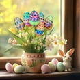 thumbnail image 6 of Cadancy Easter Decorations Woven Egg Picks 6 Pack Rattan Decorative Sticks with Ribbon Spring Vase Filler Arrangement Home Party Table Centerpiece Holiday Craft Ornament, 6 of 9