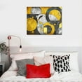 thumbnail image 5 of Nawypu  Abstract Canvas Wall Art Yellow and Grey Geometric Circle Painting Pictures Modern Artworks for Home Office Decor, 5 of 5