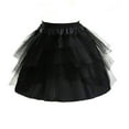 thumbnail image 3 of DuoJiaJ Womens Tutu Skirts High Waist Pleated Short Skirt Adult Tutu Dancing Skirt,Black One size, 3 of 4