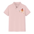 thumbnail image 4 of Ruyang Polo Shirts for Boys Girls Solid Soccer Print Baggy Casual Short Sleeve Summer Lightweight Outdoor Athletic Blouse T Shirts, 4 of 5