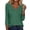#Green001, variant on OIOLOYJM 3/4 Length Sleeve Womens Tops Dressy Casual Shirts Trendy Floral Printed V Neck T Shirts Basic Spring Summer Blouses Mint Green XL