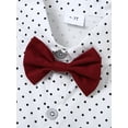 thumbnail image 3 of CARETOO Boy Clothes Suits Toddler Dress Shirt Bowtie Suspender Pants Outfit Sets Formal Wedding 6-10T 95Cotton, 3 of 15