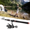 thumbnail image 2 of Telescopic Fishing Rod and Fishing Reel Combos Full Kit for, 2 of 7