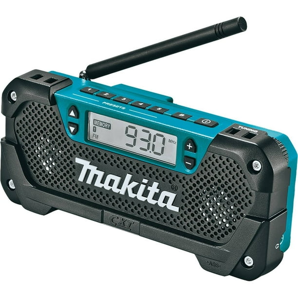 Radio para sitio de trabajo Makita RM02, 12 V máx., CXT®, iones de litio, inalámbrica