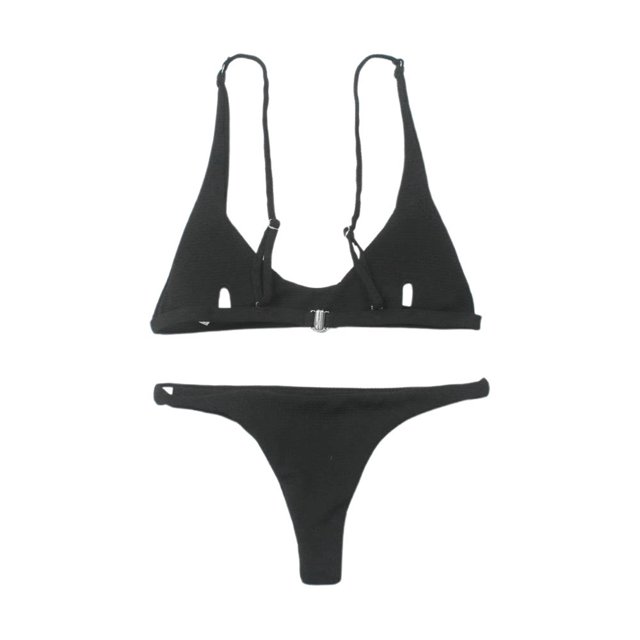 asddcavvf Bikinis Sets for Women Solid Color Print Split High Waist Pants Suspender Backless Bikini