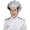 Black, variant on Morris Costumes Mad Science Stripe Wig