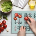 thumbnail image 3 of Xo Cutting Board, Doodle Style Tic Tac Toe Game Set Table with X and O Letters Design, Decorative Tempered Glass Cutting and Serving Board, Large Size, Black White and Red, by Ambesonne, 3 of 5