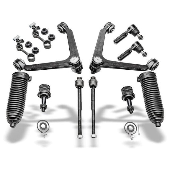 Front and Rear Control Arm Ball Joint Tie Rod and Sway Bar Link Kit - Compatible with 2004 - 2009 Dodge Durango 2005 2006 2007 2008