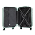 thumbnail image 2 of Leumius Hardside Carry on Luggage with Spinner Wheels, Hard Shell ABS Suitcase, 20-Inch Lightweight Expandable Rolling Luggage, Mint Green, 2 of 10