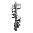 thumbnail image 2 of arctrm 1/64 Scale Staircase Model Decorative Diorama Scene Model Furniture Attic Ladder, 2 of 9