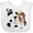 AA-White, variant on Inktastic I'm Two-cowgirl riding horse birthday Girls Baby Bib