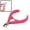Pink and Silver Tone, variant on Plastic Handle Loaded Manicure Tool Nail Art Cuticle Clipper Cutter Pink