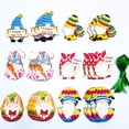 thumbnail image 6 of GROFRY 18Pcs Wooden Pendants Cartoon DIY Multicolored Swedish Tomte Gnome Ornaments for Easter, 6 of 8