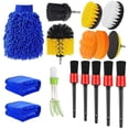 thumbnail image 1 of Kit de Cepillos para Detallar de Coche Azul 16 Piezas, 1 of 8