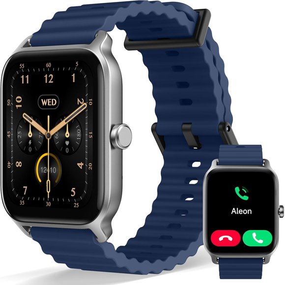 shiyou-Smart Watch for Men Women(Answer/Make Call), 1.8" Touch Screen Activity Trackers with Alexa Built in iPhone Android Compatible, Fitness Heart Rate Blood Oxygen Sleep Monitor, IP68 Waterproof