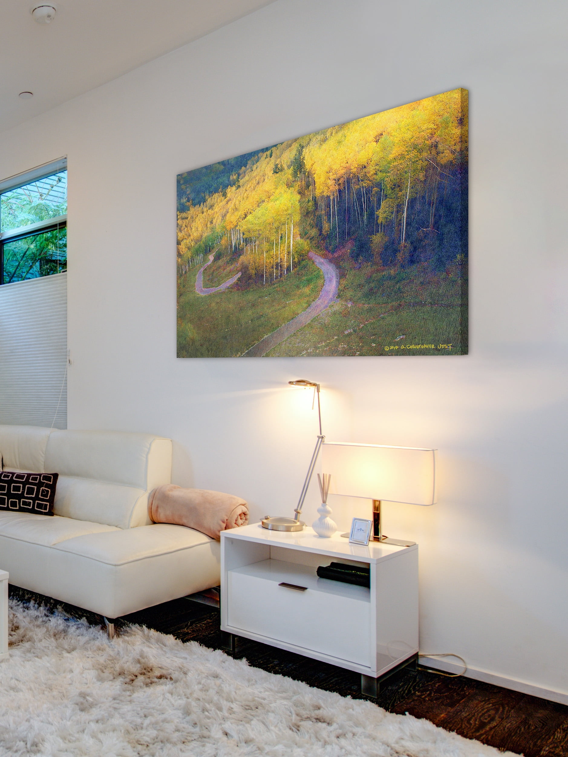 "Old Pass Road" Painting Print on Wrapped Canvas