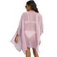 thumbnail image 4 of Xijirk Swimsuit Coverup for Women,Swimsuit Cover Up for Women Plus Size Bathing Suit Cover Up Button Up Shirts Dots Splicing Casual Beach Cover Ups,Cover Ups for Swimwear Women,L,Pink, 4 of 4