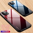 thumbnail image 2 of Para iPhone 12 14 11 Pro Max, funda de vidrio templado degradado para iPhone X XR XS Max 7 8 6s 7Plus 8Plus 13 Pro Max 12 Mini Tan Jianjun unisex, 2 of 2