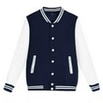 thumbnail image 2 of Vedolay Womens Tops Long Sleeve Lightweight Open Front Blazer Jacket Navy,L, 2 of 4
