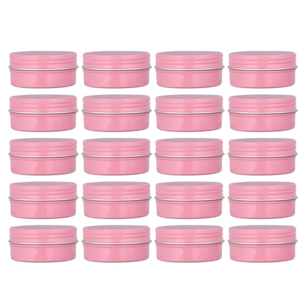 20 cajas de almacenamiento de aluminio para ungüentos, cremas, maquillajes rellenables, muestrarios cosméticos, 50 ml