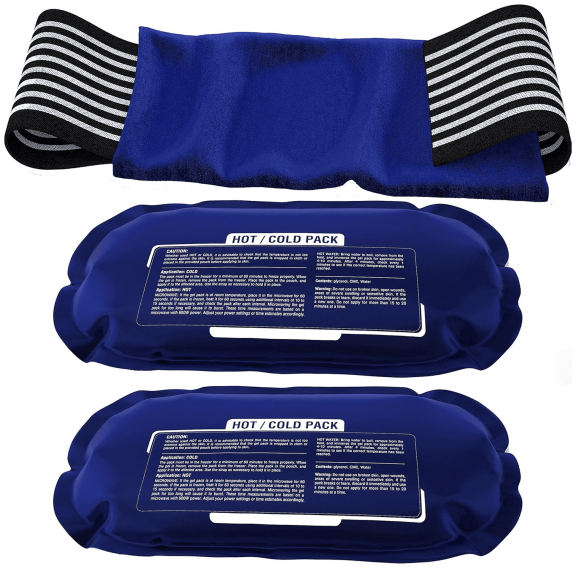 Rebelduck Ice Pack (6-Piece Set) – Reusable Hot and Cold Therapy Gel Wrap Support Injury Recovery, Alleviate Joint and Muscle Pain – Rotator Cuff, Knees, Back & More