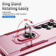 thumbnail image 3 of Decase for Samsung Galaxy S25 Ultra Case,Shockproof Protection,Rotating Ring Stand,Magnetic Car Mount Compatible, Scratch-Resistant, Dual Layer Hard PC + TPU Cover,B, 3 of 9