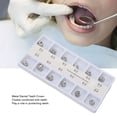thumbnail image 4 of Metal  Teeth Crown, Stainless Steel Portable Temporary  Teeth Crown 12pcs Restore Chewing Function Protective  For Hospital, 4 of 8