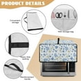 thumbnail image 6 of Renewold Toaster Oven Protector Easy Clean Microwave Oven Air Fryer Cover Dust Protection Polyester Kitchen Countertop Appliance Protector, 18.5 x 14.5 x 9 Inches, Forget-me-not, 6 of 7