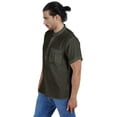 thumbnail image 4 of Atasi Kurta Courte Col Mandarin Tee-Shirt Uni à Manches Courtes Henley avec Poche, 4 of 7