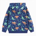 thumbnail image 3 of WXFAZCVU Zip Up Hoodie Sweatshirt Boys Fall Jacket Kids Dinosaur Long Sleeve Tops Going Out Size 4 Years, 3 of 4