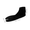 thumbnail image 2 of Luxshiny Men's Breathable Black Ankle Socks with Toe Separators, Comfortable Fit for Traditional Japanese Clothing, 1 Pair, 2 of 8