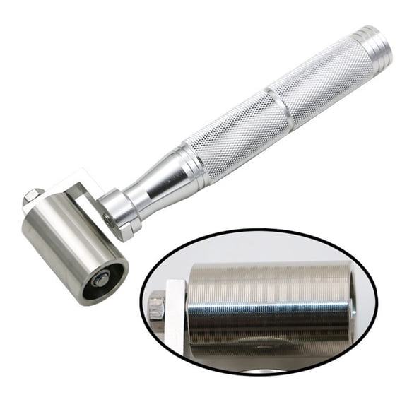HOMEMAXS Stainless Steel Wallpaper Seam Roller Heavy Hand Non-slip Home Decoration Pressure Roller DIY Tool