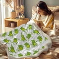 thumbnail image 3 of Frog Fleece Throw Blanket for Kids Girls Boys Fluffy Cozy Green Aerobics Frog Sherpa Blanket for Sofa Couch Travel, Twin(60"x80"), 3 of 6