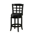 thumbnail image 3 of Boraam Industries Kyoto Black Wood 24-inch Swivel Stool Black Black Finish, 3 of 5