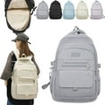 thumbnail image 2 of Classic Laptop Backpack,Water-Resistant Pack Bookbag Ruckback with Compartments,12.2x7.08x17.74" Basic Travel Backpack Bookbag,Water Resistant Computer Computer Bag Laptop Notebook,Grey, 2 of 9