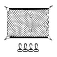 thumbnail image 4 of DYNWAVECA Generic Car Rear Cargo Net Cargo Storage Net Fixed Function Wear Resistant Practical Trunk Storage Net for Trip Outdoor 70cmx70cm, 4 of 9