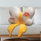 thumbnail image 5 of Bonita almohada con lazo, cojín con lazo, adorable adorno suave para la cama, cojín para sofá 40cm amarillo, 5 of 6