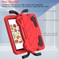 thumbnail image 6 of Allytech Kids Case for Apple iPad 10.2 9th 8th 7th Gen, iPad 10.2" Case 2022/2021/2020, EVA Rubber Handle Stand Shockproof Drop Protection Lightweight iPad 10.2 Case Cover for Kids - Red, 6 of 8
