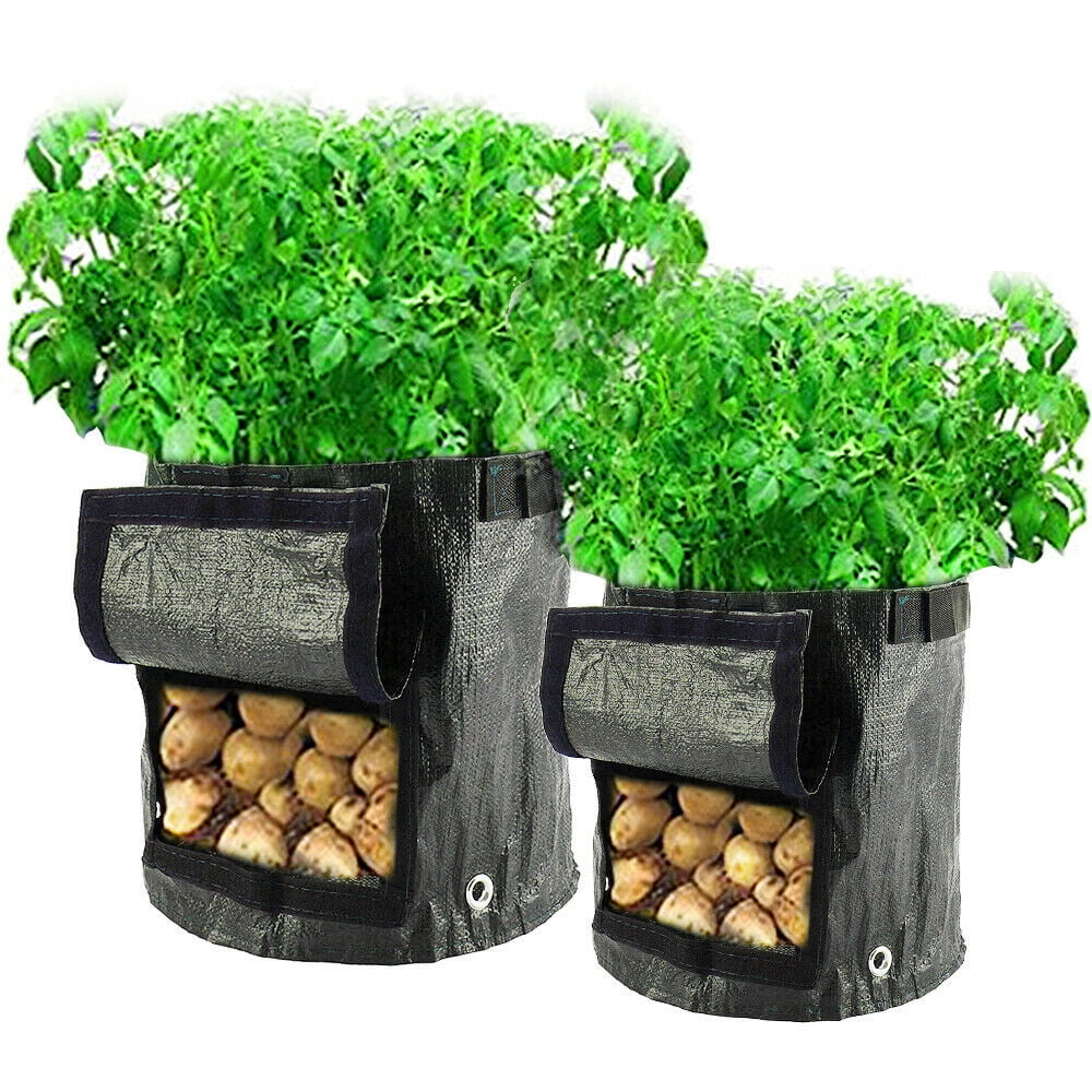 3/5/7/10 Gallon Fabric Grow Pots Breathable Planter Bags Potato Tomato vegetable 3/5/7/10 Gallon Fabric Grow Pots Breathable Planter Bags Potato Tomato vegetable