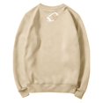 thumbnail image 5 of Rugby Shirt Women Football Sweatshirts Long Sleeve Crew Neck Gift Sports Mom Must Have Comfort Heart Graphic Tunic Tops Baseball Shirt Cute Workout Tops Football Mom Football Team Basic Tee Beige, 5 of 6