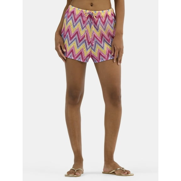 Jessica Simpson Women's Chevron Crochet Coverup Shorts, Sizes XS-XXL