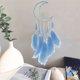 thumbnail image 5 of Atrapasueños Colgante de Pared | Regalo de Sanación, Tejido de Nailon Azul, Rosa y Blanco, para Decoración Del Hogar | 42 X 7 Cm, Ligero, Estilo Bohemio, para Dormitorio, Sala de Estar, Oficina, 5 of 6
