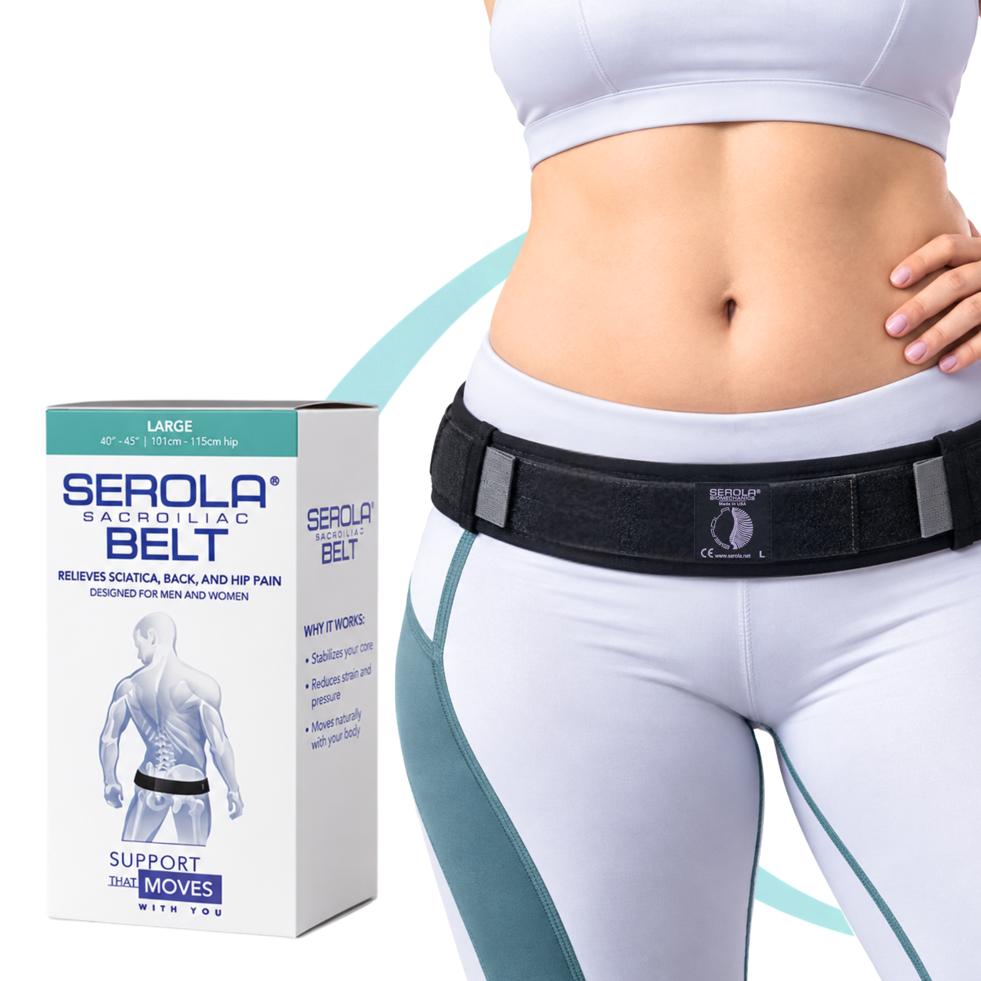Serola Sacroiliac Belt Large 40-45 Inches photo 1