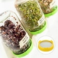 thumbnail image 5 of Uxcell Sprouting Lids, 2 Pcs 86mm Strainer Lids with Stainless Steel Screen, Yellow, 5 of 5