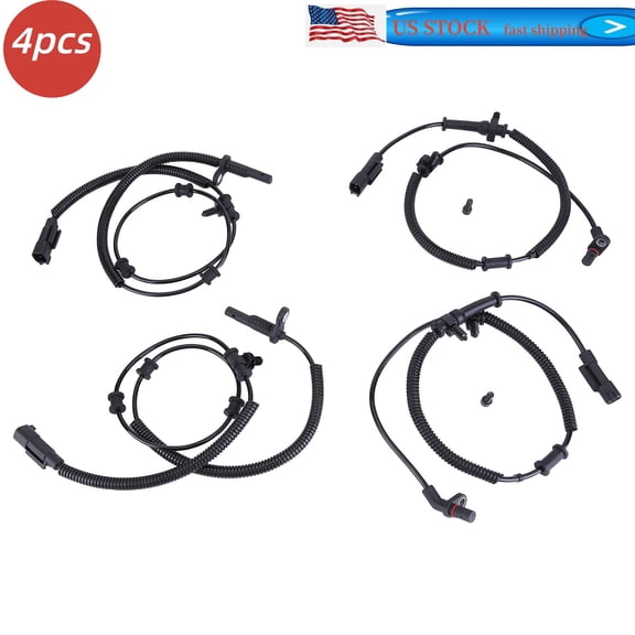 FENGXIH 4pcs Front and Rear ABS Wheel Speed Sensor Compatible for Dodge Ram 1500 2013-2018 1500 Classic