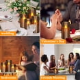 thumbnail image 4 of Velas sin llama Wemarry pilares acrílicos 4"-6" paquete de 6, 4 of 6