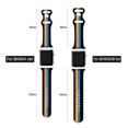 thumbnail image 2 of Pride Rainbow Watch Band Compatible Con Apple Watch 38 Mm, 40 Mm, 41 Mm, 42 Mm, 44 Mm, 45 Mm, 49 Mm, Correa De Silicona De Repuesto Para Iwatch Series 10, 9, 7, 6, 5, 4, 3, 2, 1, Regalos Unisex Para M, 2 of 5