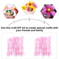 thumbnail image 2 of 400pcs Twisted Plush Stem Making Cleaners Pink Rods Bendable Craft Supplies Strips DIY Decoration Handmade Chenille Stems Flexible for Twistable Stick Crafted Fuzzy Bumpy Pipe, 2 of 5