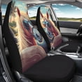 thumbnail image 3 of XYZCANDO Fun Front Car Seat Covers featuring Cool Horse Design - Breathable Waterproof Protective Set For Vehicles, 3 of 7