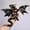 Black-gold, variant on 3D Printed Dragon with Wings, Animals , Flexible Articulated Winged Crystal Model, Desktop Pet Decor